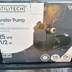 Transfer Pump 1/2 HP  Cast-Iron  New