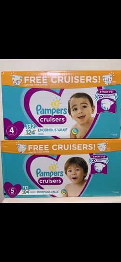 Pampers Cruisers size 4 & 5. 👶👶👶👶 $40 each box