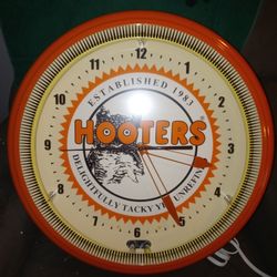 Rare, Vintage Hooters Wall Clock