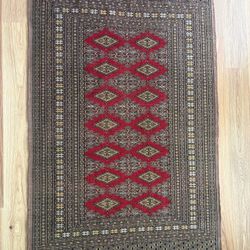 Handmade Persian Turkmen Rug