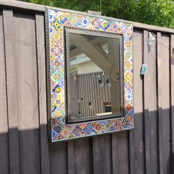 Tin And Talavera Mirror
