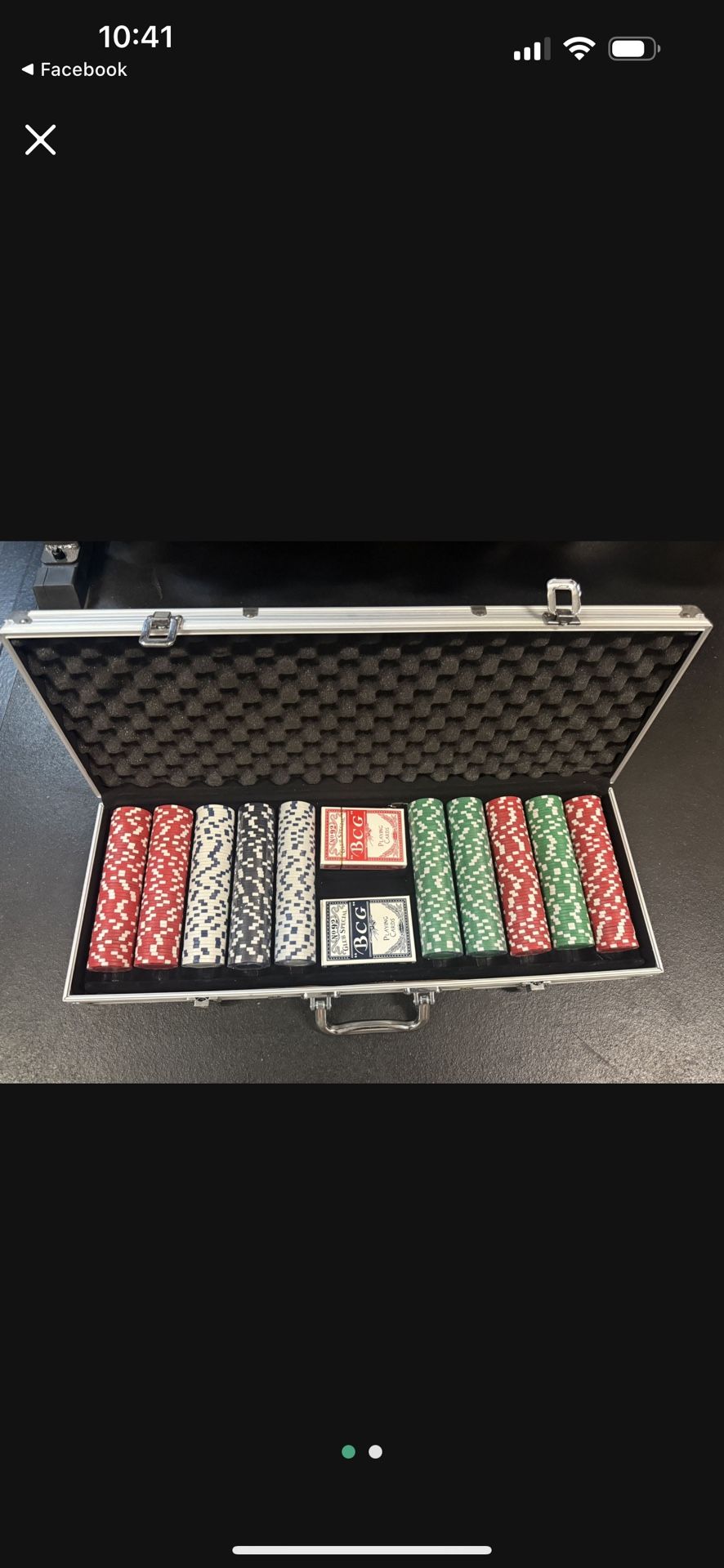 2 Poker Chips Sets With Case