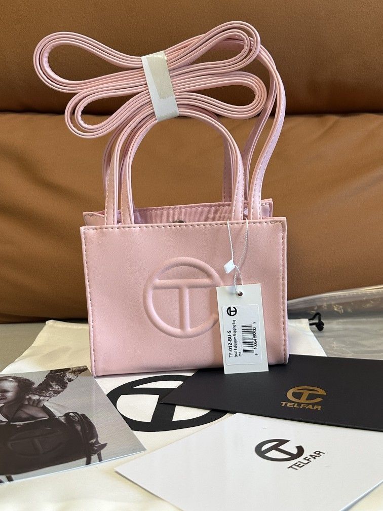 Telfar Small Size Shopping Bag-Pink