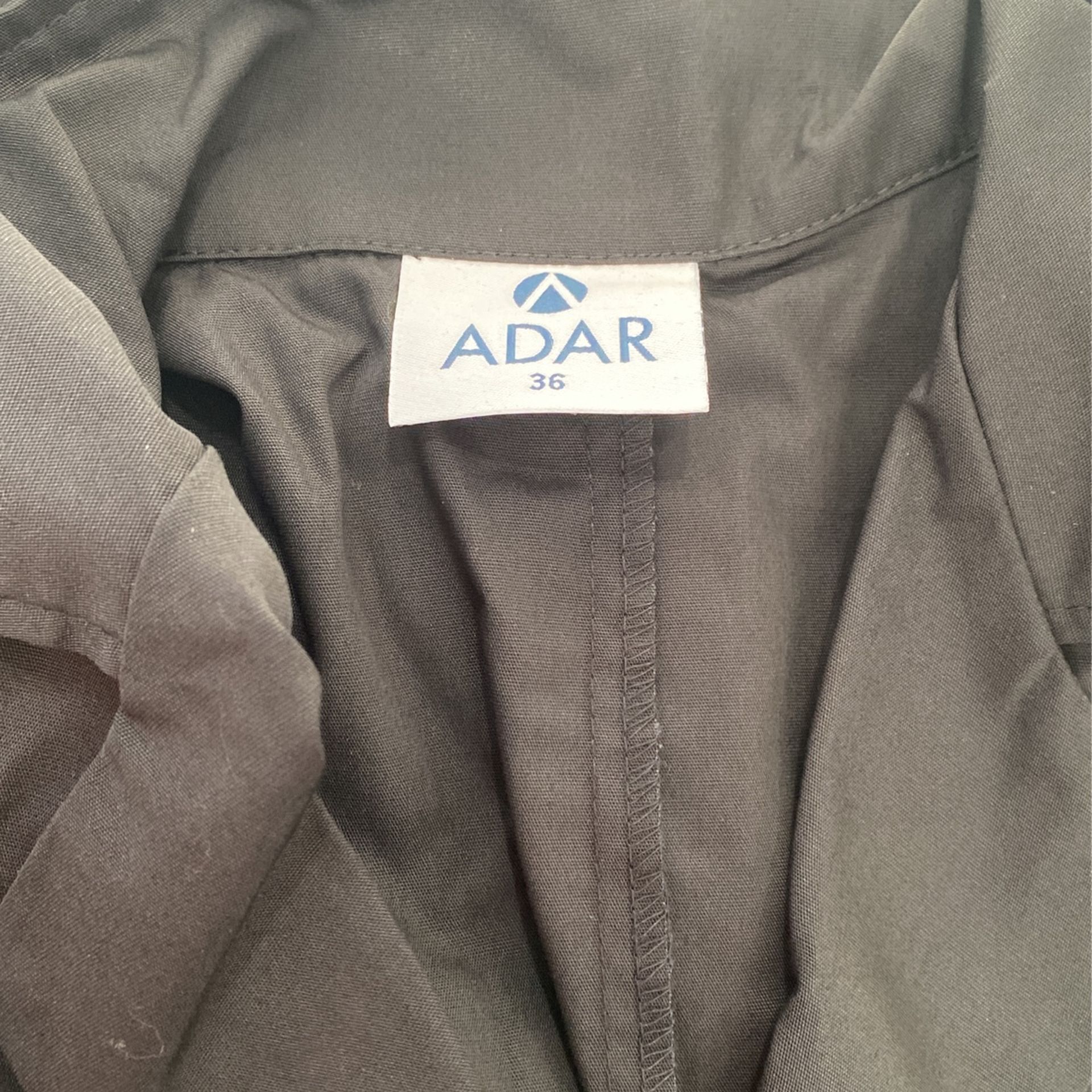 ADAR Black Scrubs Size 36