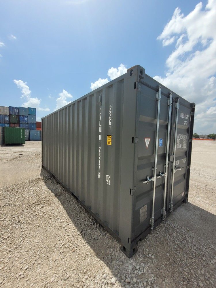 NEW 20ft Gray One Trip Shipping Containers For Sale