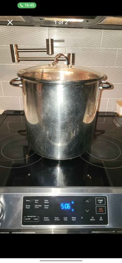 Tramontina Stainless Steel Stock Pot with Glass Lid