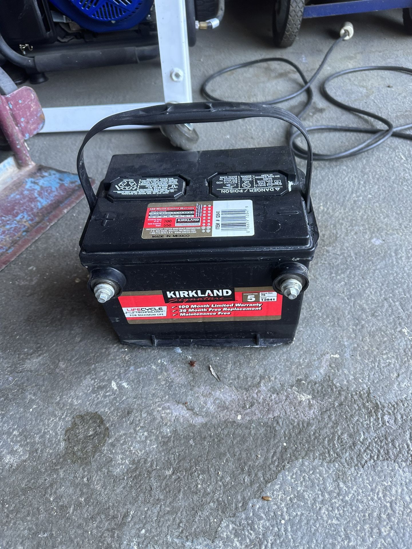 Kirkland Car Battery $70