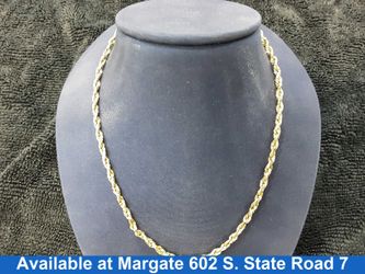 Rope Chain - Yellow Gold 14k (.585) 9.8 grams 18 inch