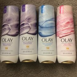 Lot Of 4 Olay Body Wash
