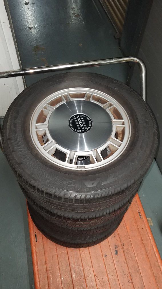 Goodyear Tires and Volvo rims, size 14