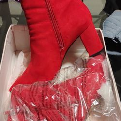 Red High heel Boots