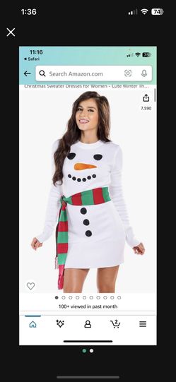 New Ugly Sweater Christmas Dress Size m