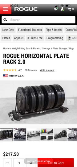 Bumper plates rack