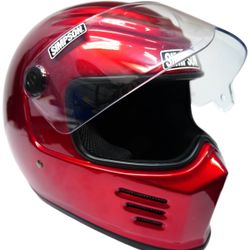 Simpson DOT Bandit Full Face Red Helmet - Size XXL
