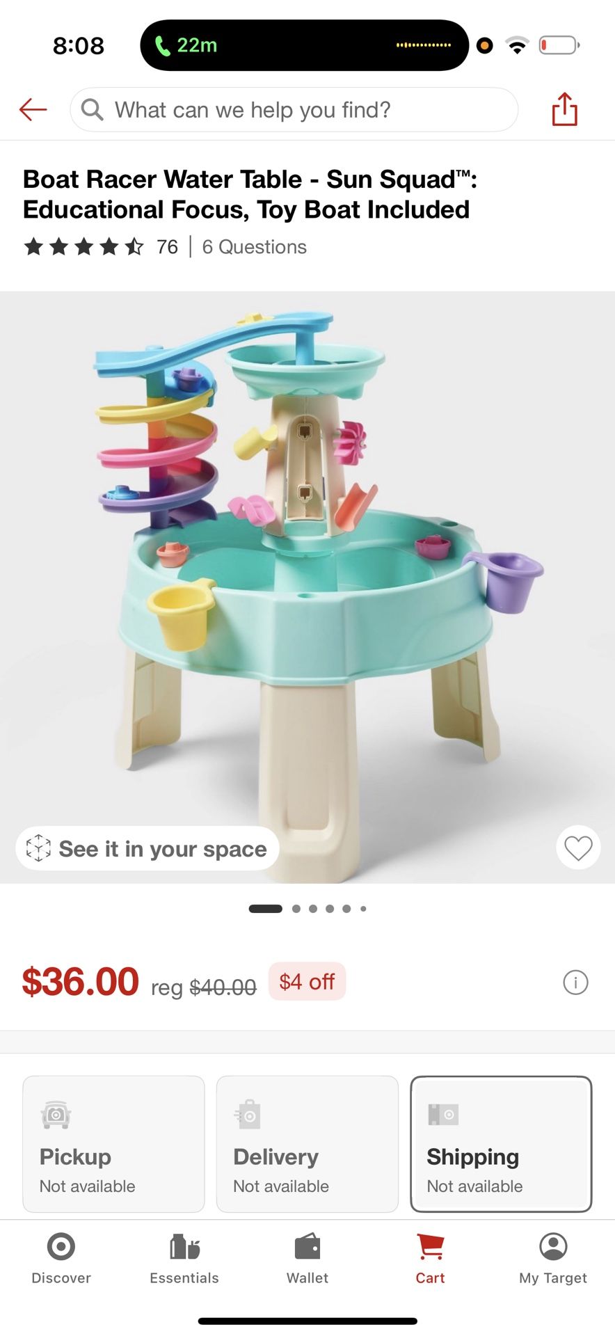 Boat Racer Water Table - Sun Squad™