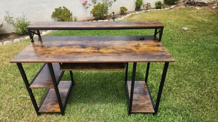 Office Desk with Monitor Shelf – Excellent Condition –