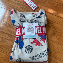 NWT Marvel Spider-Man boys 2pcs Pajamas set size 8/9  yrs
