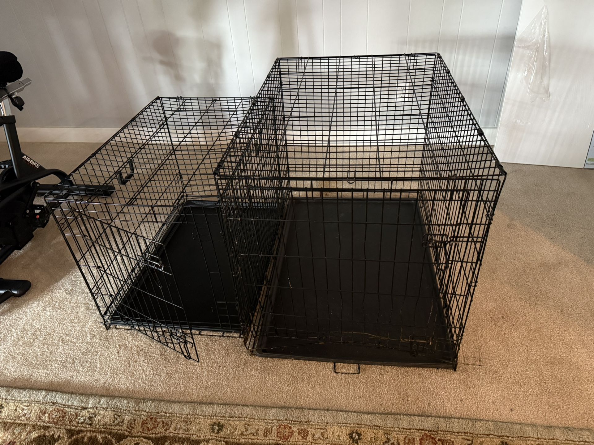 2 Dog Crates And Outdoor Dog Bed
