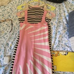 pink short beach dress 