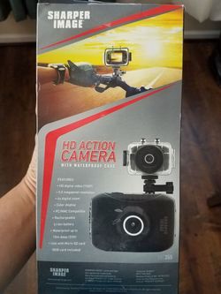 HD action camera with waterproof case