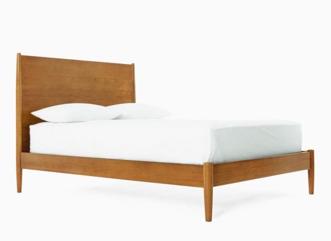 West Elm Mid Century Modern Queen Bed Frame