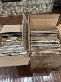 Two Boxes Of Vinyl Records