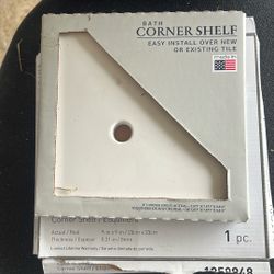 Corner shelf for shower white