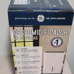 GE - 22-Pint Energy Star Portable Dehumidifier with Smart Dry for Damp Spaces - White