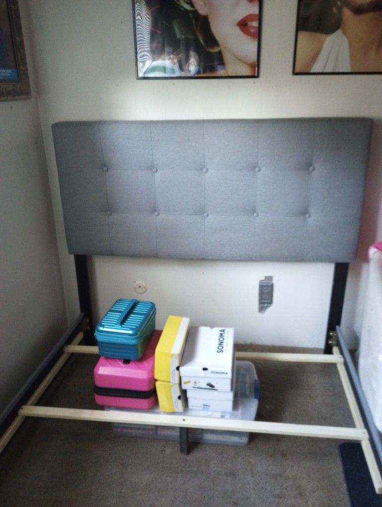Nice Grey Bed Frame Size Full