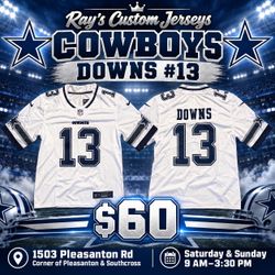 Dallas Cowboys Downs #13 NFL Jersey