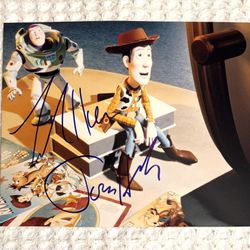 Disney Toy Story Tim Allen & Tom Hanks Signed 8x10