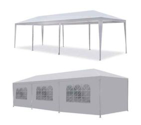 10’X30’ Outdoor Canopy Tent with Removable Sidewalls Gazebo Shelter Pavilion for Backyard BBQ Camping Picnic Parties Wedding Ceremony, Easy Assemble 