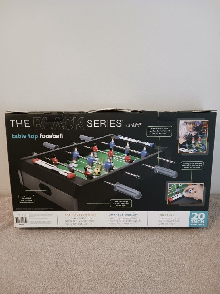 New 2010 Black Series Table Top Foosball Game