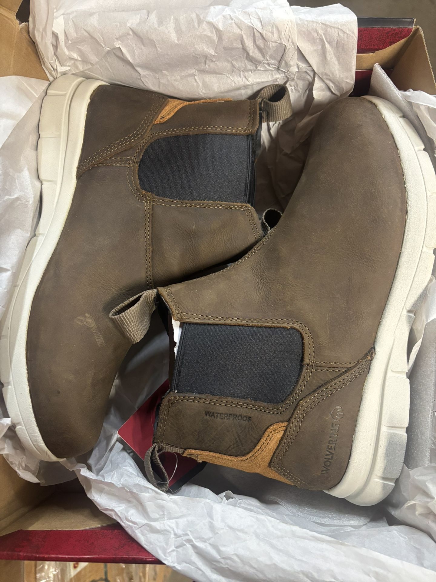 Wolverine Soft Toe Work Boots Size 10