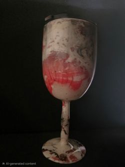 Tumbler 10oz long stem wine glass stainless steel