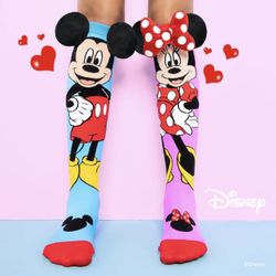 Mickey Mouse & Minnie Mouse Socks