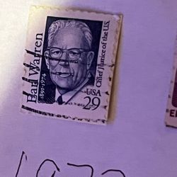 1972 Earl Warren 29¢ Stamp