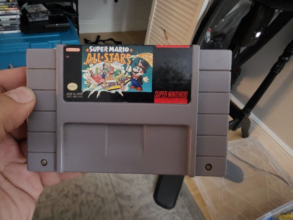 Super Nintendo Games - Super Mario All-Stars & Super Mario World *Bundle or Separate