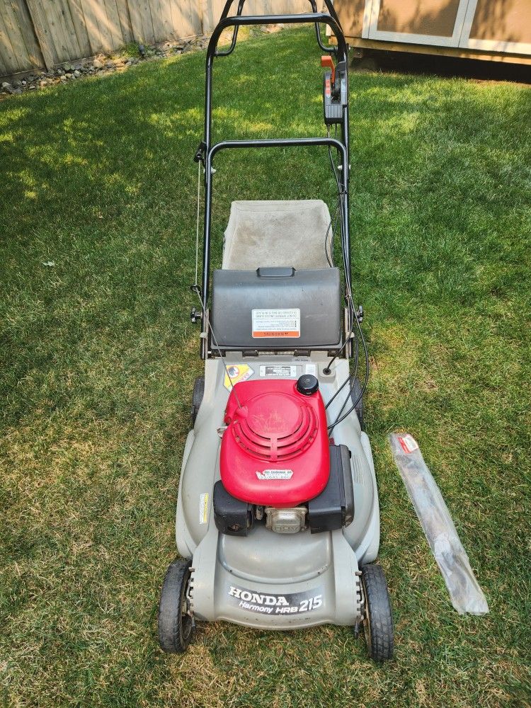 Honda harmony 215 discount 5.0 lawn mower