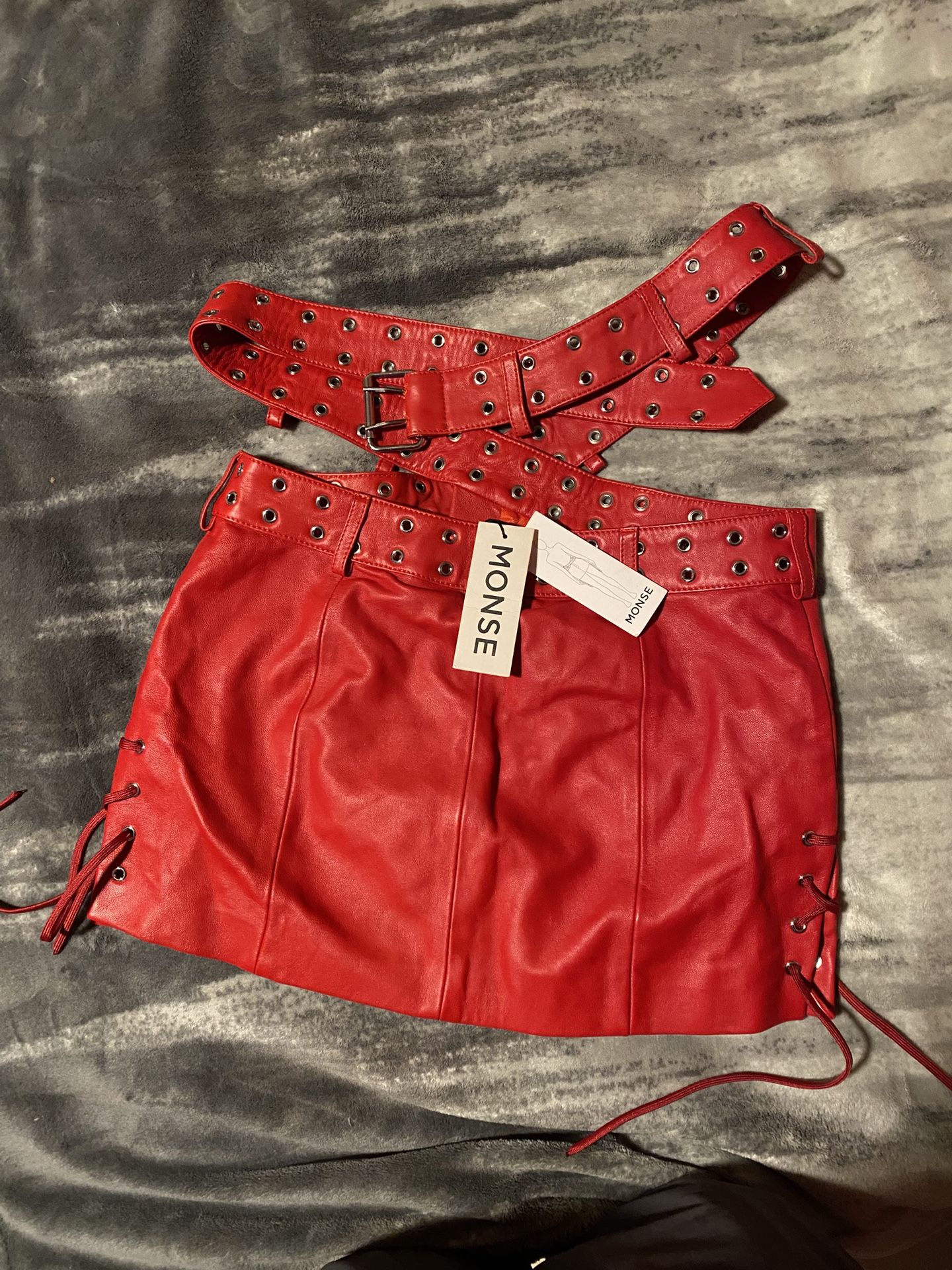 Leather Mini Skirt
