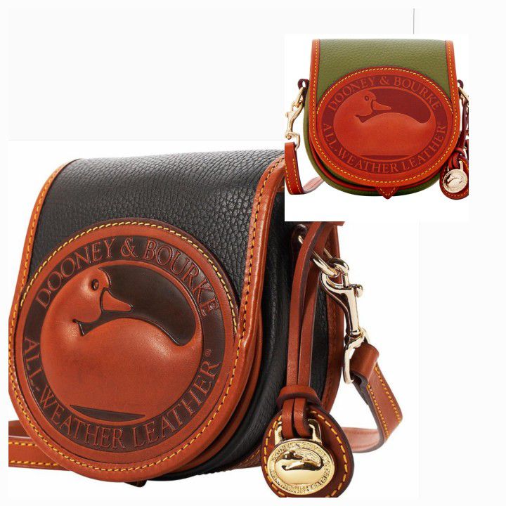 New Dooney And Burke All Weather Leather Crossbody Duck Bags $130 Each 