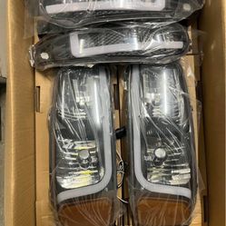 01-06 Gmc Denali Headlights Led/Drl