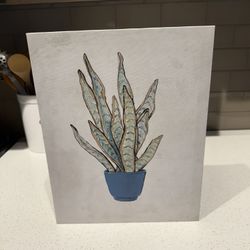 11 by 14 inch plant canvas wall art