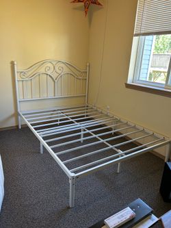 Full Size White Bed Frame