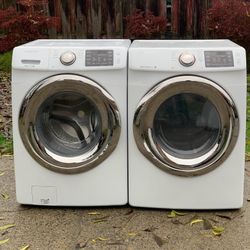 SAMSUNG WASHER AND DRYER SET. 