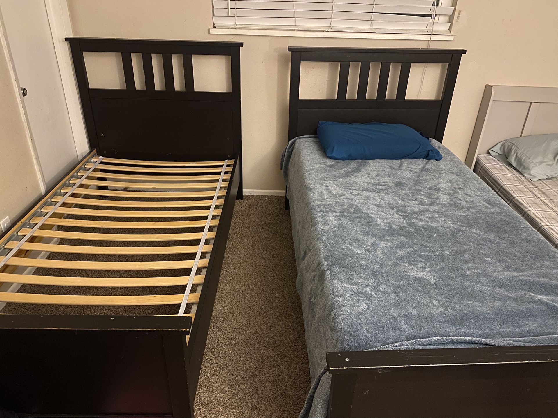 2 Ikea Xl Twin Bed And 2 Mattresses
