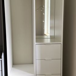 IKEA Open Wardrobe With Mirror.