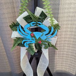 Handmade Blue Crab Wreath