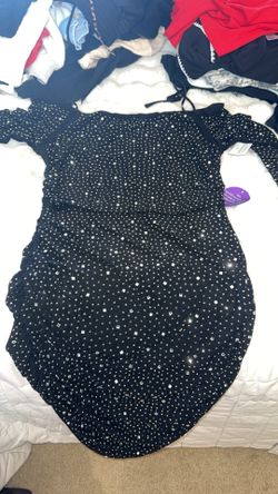 black short sleeve dress 