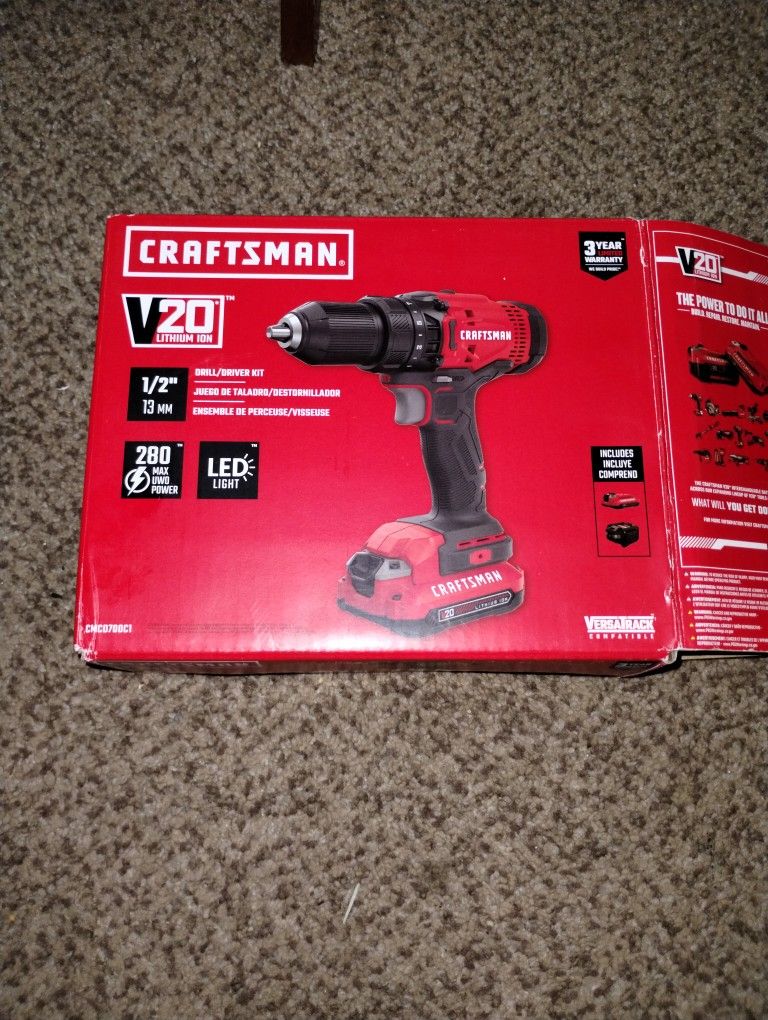 Brand New Craftsman 20V Drill
